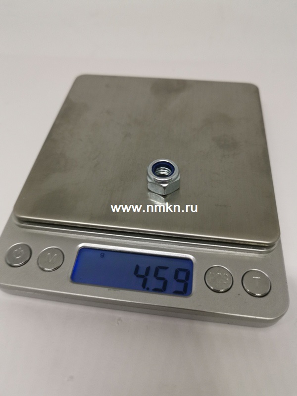 Гайка М8 дин 985 с нейлоновым кольцом (цинк) Гайка М8 дин 985 с нейлоновым кольцом (цинк)